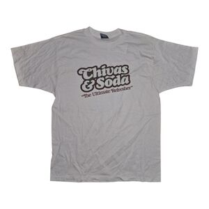 Vintage Single Stitch Chivas & Soda Tshirt Size XL